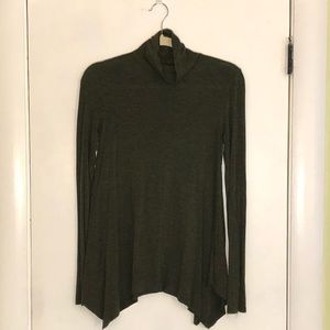 Forest green turtle neck